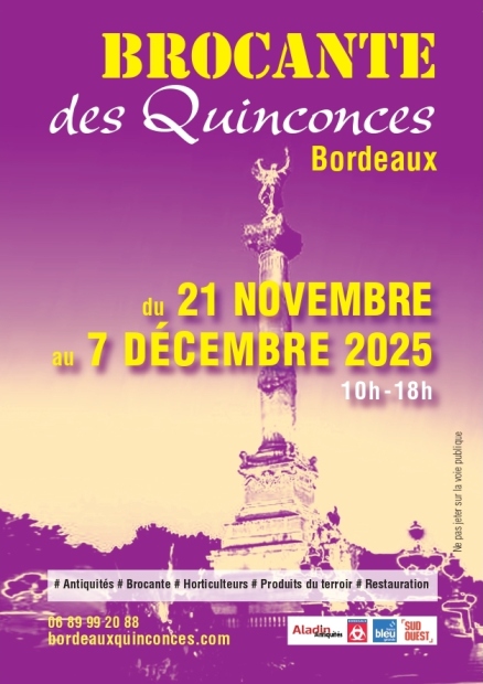Brocante des Quinconces Automne 2025 Brocante Antiquaire Bordeaux France
