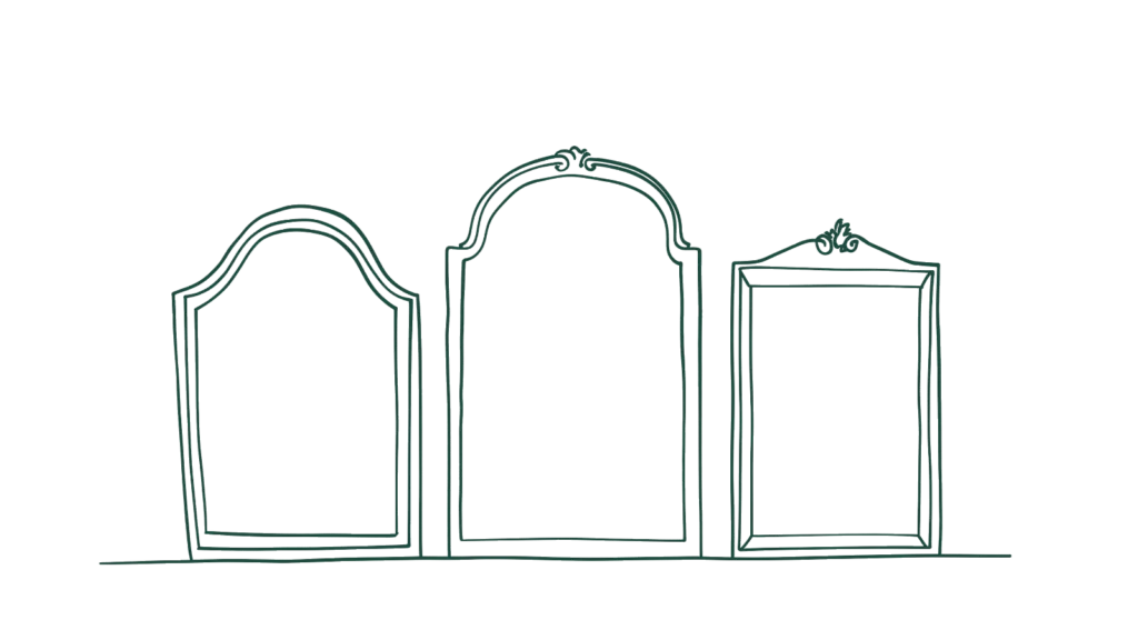 Trois Miroirs : Louis-Philippe, trumeau, Napoléon III